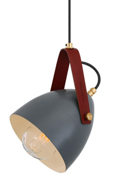 Lambeth grey metal bathroom pendant light - Bathroom lighting by Mullan