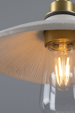 Pyrus conical ceramic bathroom pendant light
