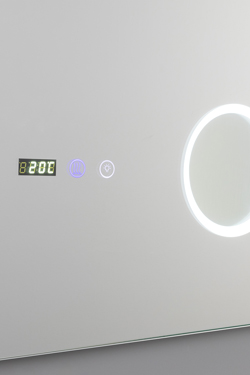 Soito square illuminated bathroom mirror