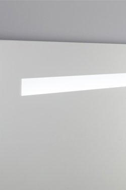 Soito square illuminated bathroom mirror