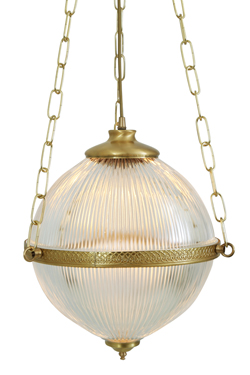 Blaeneau suspension boule en laiton satiné