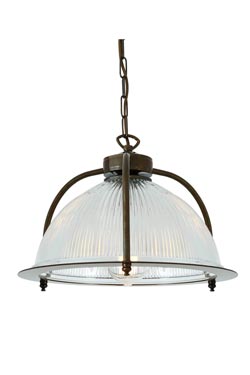 Bousta suspension industrielle en verre holophane