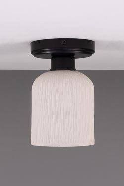 Natural ceramic ceiling light Osier