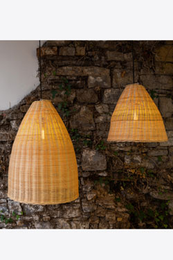 Altus 40cm outdoor pendant in natural rattan