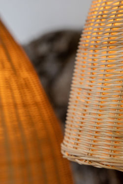 Grande suspension en rotin naturel 52cm Altus