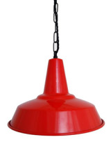 Hex suspension abat-jour conique rouge - Suspension by Mullan
