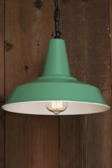 Hex suspension verte abat-jour conique - Suspension by Mullan
