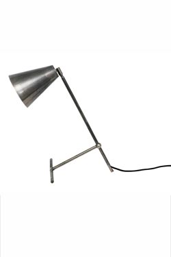 Lampe de bureau en argent antique Havana