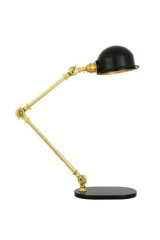 Lampe de bureau noire et dorée Puhos - Lampe de bureau by Mullan