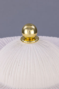Lampe de table en céramique blanche Seville