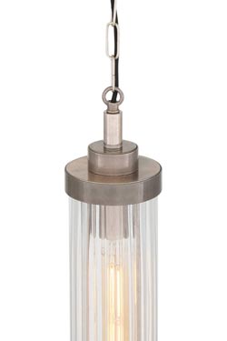 Louise suspension de salle de bain Art Déco argentée