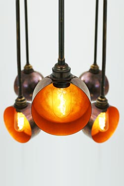 Lustre San Jose en laiton antique