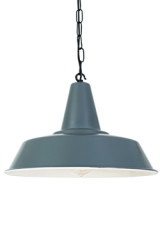 Nassau suspension en aluminium laqué gris - Suspension by Mullan