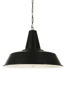 Nassau suspension en aluminium laqué noir