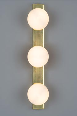 Noelani applique de salle de bain en laiton et 3 lumières
