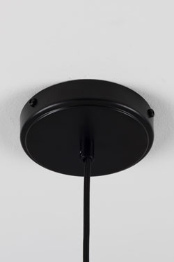 Conical pendant light in textured ceramic Tilia