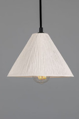 Conical pendant light in textured ceramic Tilia - Pendants by Mullan