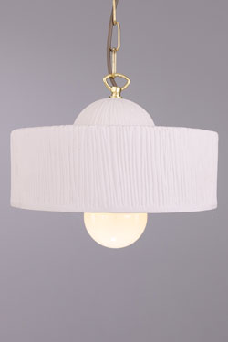 Cylindrical pendant light in textured ceramic Séville