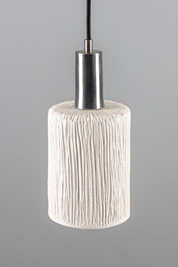 Senna textured ceramic pendant lamp