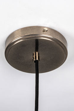 White textured ceramic dome pendant Pyrus