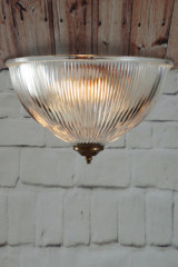 Plafonnier coupole en verre cannelé Moroni - Plafonnier by Mullan