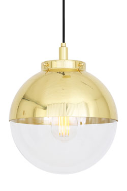 Suspension boule dorée pour la salle de bain Mica - Salle de bains by Mullan