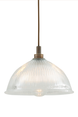 Suspension cloche en verre prismatique pour la salle de bain - Salle de bains by Mullan