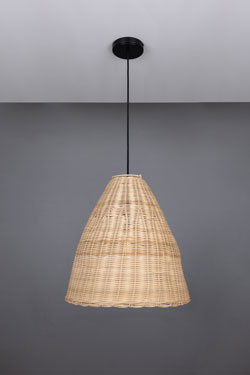 Suspension d'extérieur en rotin naturel 40cm Altus