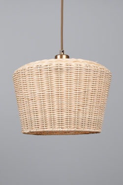 Suspension rotin naturel 30cm Manila - Suspension by Mullan