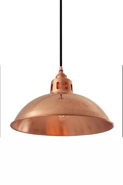 Suspension vintage en cuivre Berlin