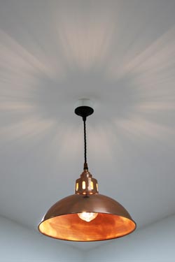 Suspension vintage en cuivre Berlin