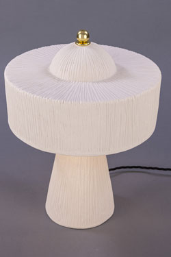 White ceramic table lamp Seville