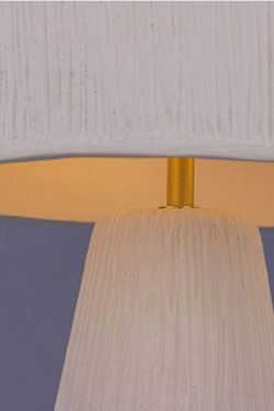 White ceramic table lamp Seville