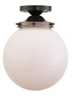 Yerevan boule en verre opale plafonnier - Plafonnier by Mullan
