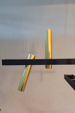 Akrobat black and gold pendant light