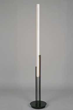 Hikari minimalist black metal mesh floor lamp