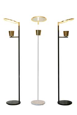 Lampadaire noir années 50 lumière orientable Lupa