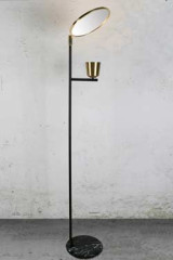 Lampadaire noir années 50 lumière orientable Lupa - Lampadaire by Myo