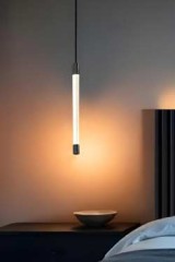 Luxor Black Ultra-Slim Vertical Pendant Lamp - Pendants by Myo