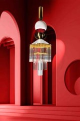 Two-tone Art Deco pendant light Boheme - Pendants by Myo