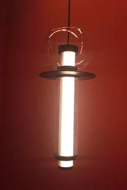 Suspension verticale en cristal transparent Venus - Suspension by Myo