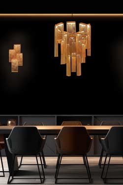 Babylon gold-plated steel wall light