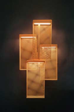 Babylon gold-plated steel wall light - Wall lights by Myo