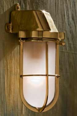 Admiral applique bronze poli verre sablé - Applique d'extérieur by Nautic by Tekna
