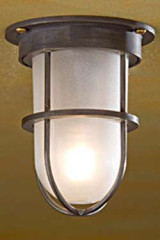 Bounty Ceiling 12V plafonnier bronze antique verre sablé - Plafonnier d'extérieur by Nautic by Tekna