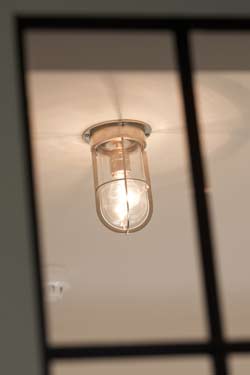 Docklight Ceiling plafonnier bronze poli verre clair