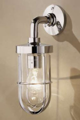 Docklight Wall applique en bronze chromé verre clair - Applique d'extérieur by Nautic by Tekna