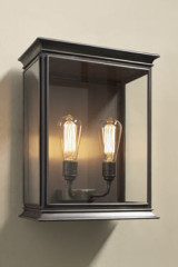 Double lanterne bronze antique pour l'extérieur Fulham - Applique d'extérieur by Nautic by Tekna