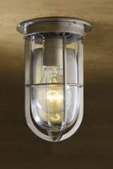 Docklight Ceiling matt nickel-plated bronze with clear glass - Exterior ceiling lights by Nautic by Tekna