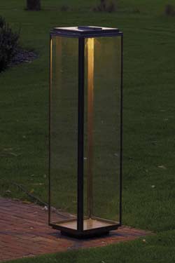 Large antique bronze garden lamp with LED - Exterior post-top lamps by Nautic by Tekna